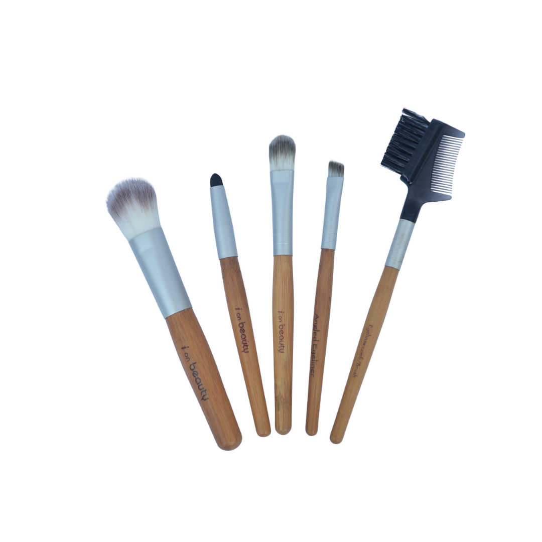 Bamboo Makeup Brush Set (5 pcs)