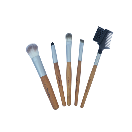 Bamboo Makeup Brush Set (5 pcs)