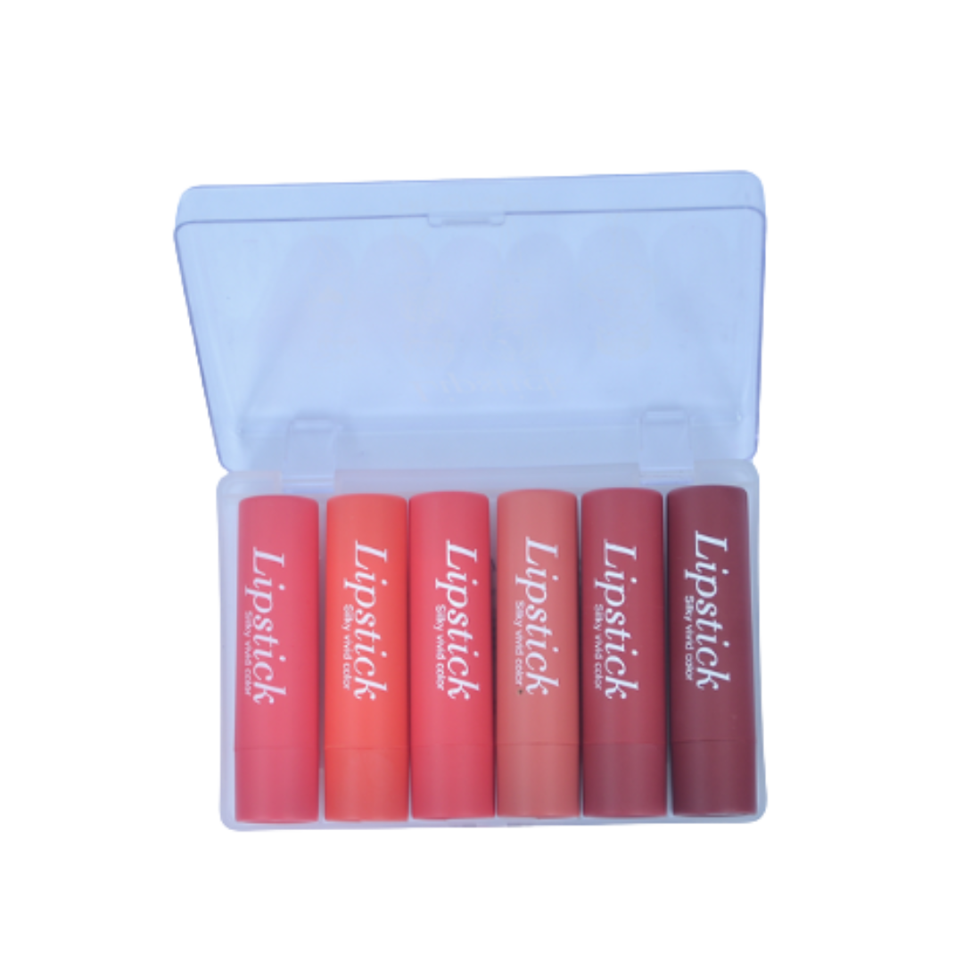 6-Piece Silky Lipstick Collection Set